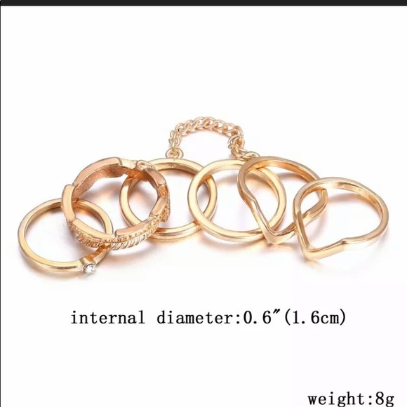 6 Ring Boho Set - Picture 2 of 5